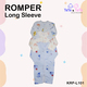 Te Te & Ta Ta Long Romper Short Sleeves Pink 9-12 Months (3Pcs/1Set) KRP-L101