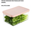 Tritan Hokkaido Rectangular Food  Box 5000Ml HIN.HTCN.5000 (285 x 193 x 139MM)