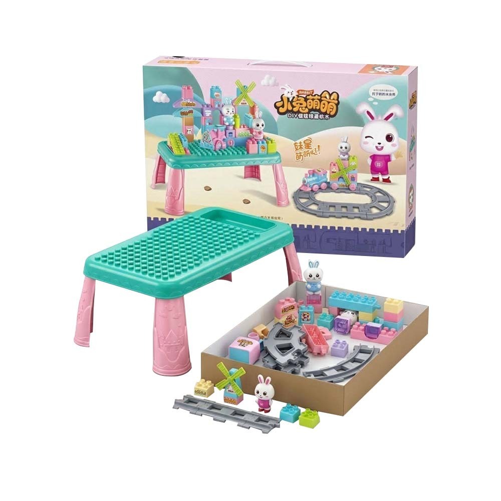 Baby Cele Diy Kids Building Blocks Activity Table Set 10034