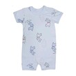 Te Te & Ta Ta Short Romper Short Sleeves Blue 0-3 Months (3Pcs/1Set) KRP-S101