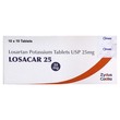 Losacar 25MG Losartan Potassium 10Tablets 1X10