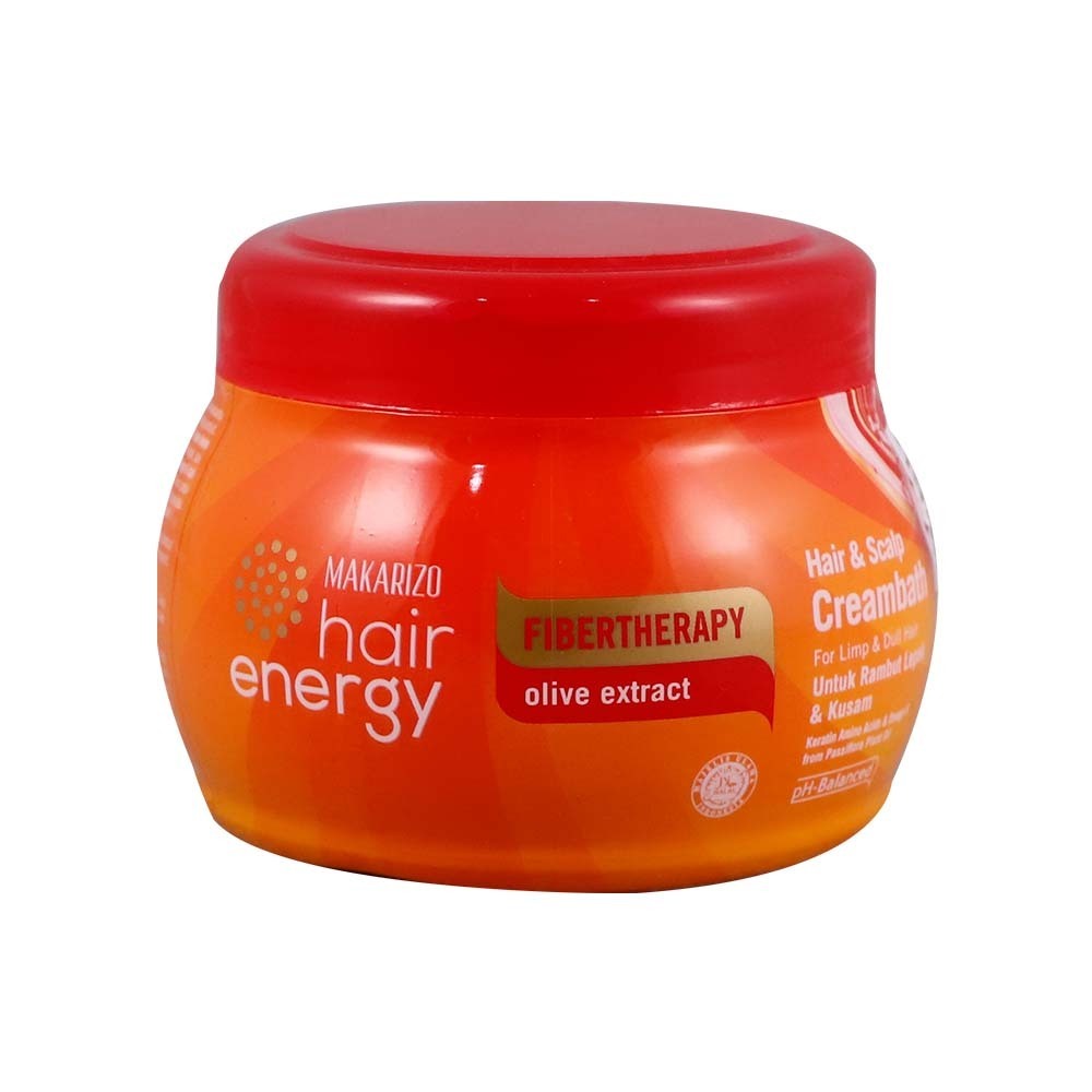 Makarizo Hair Energy Fibertherapy Creambath 500ML (Olive Extract)