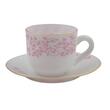 MP Pink Leaves Cup&saucer NO.60