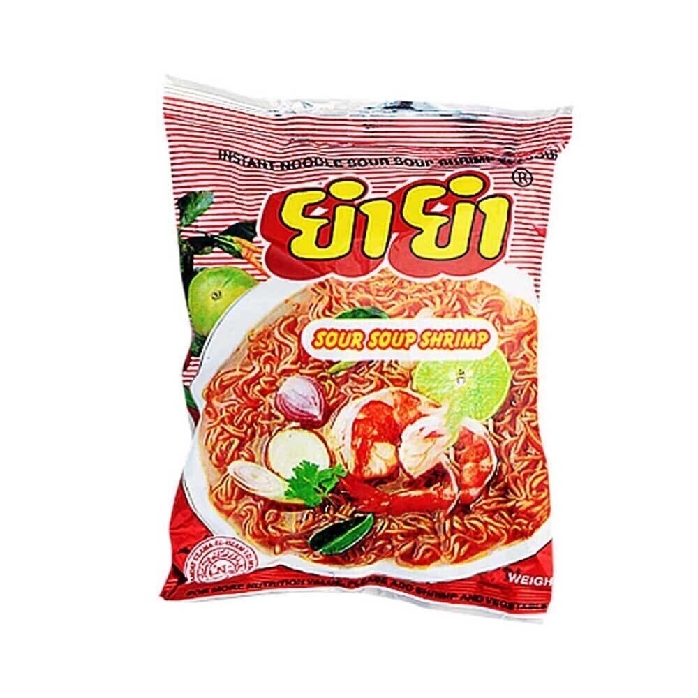 Yum Yum Instant Noodle Soup Sour Shrimp 60G