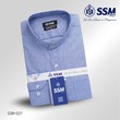 Mandarin Collar Shirt Long Sleeve Large (Denim Blue) SSM-O-P-S-021