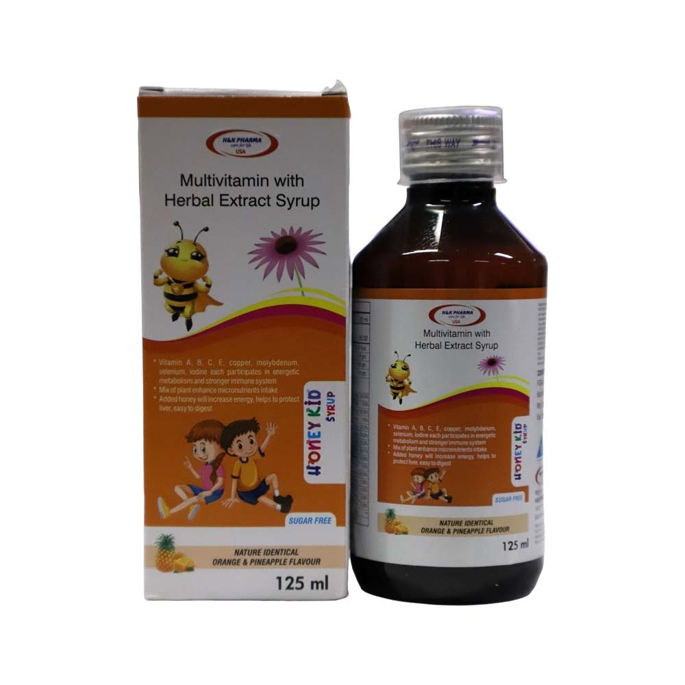 Honey Kid Syrup Orange&Pineapple Flavour 125ML