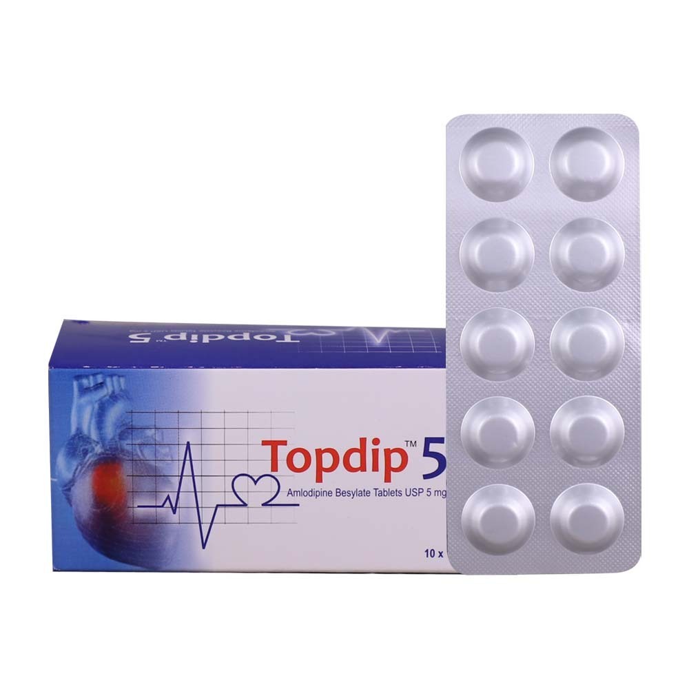 Topdip 5 Amlodipine Besylate 10 PCS