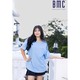 BMC Men T Shirt Short Sleeve 7520075 Sky Blue Large