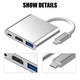 3 in 1 USB C Hub Screen Expansion 4K Adapter ESS-0000717