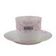 MP Pink Leaves Cup&saucer NO.60
