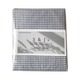 S&J Double Bed Sheet Grey Tiny Checked  SJ-01-20