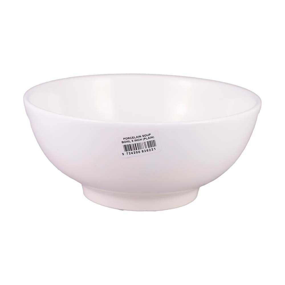 Porcelain Soup Bowl 8IN (Plain)