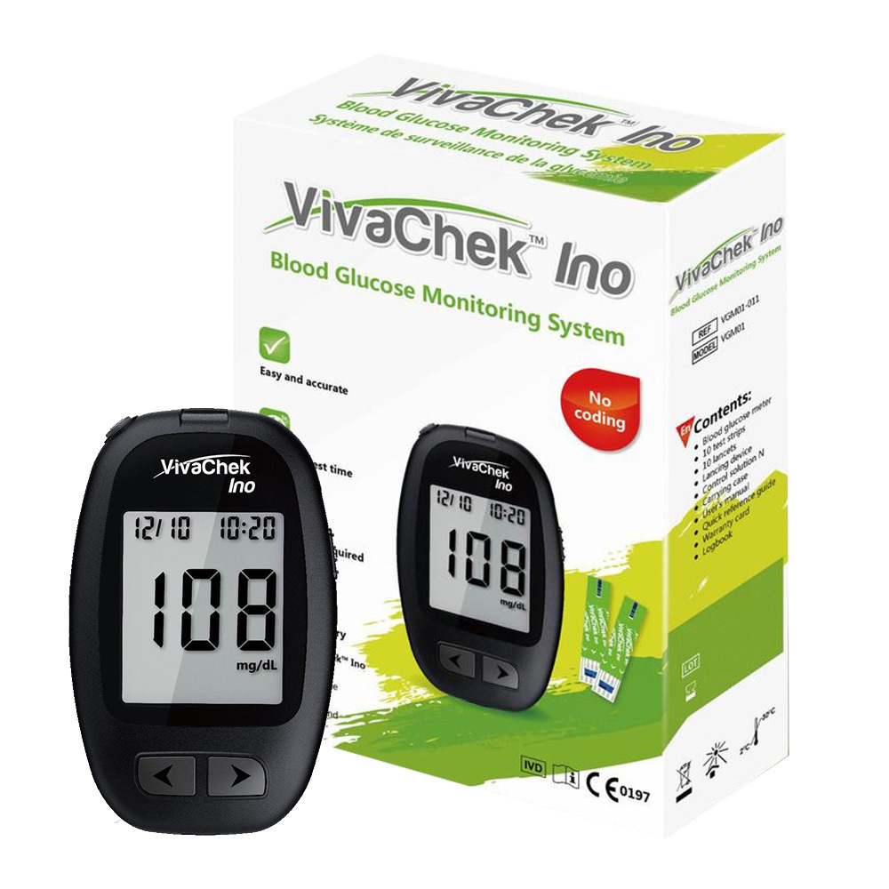 Vivachek Ino Blood Glucose Monitor (No Coding)