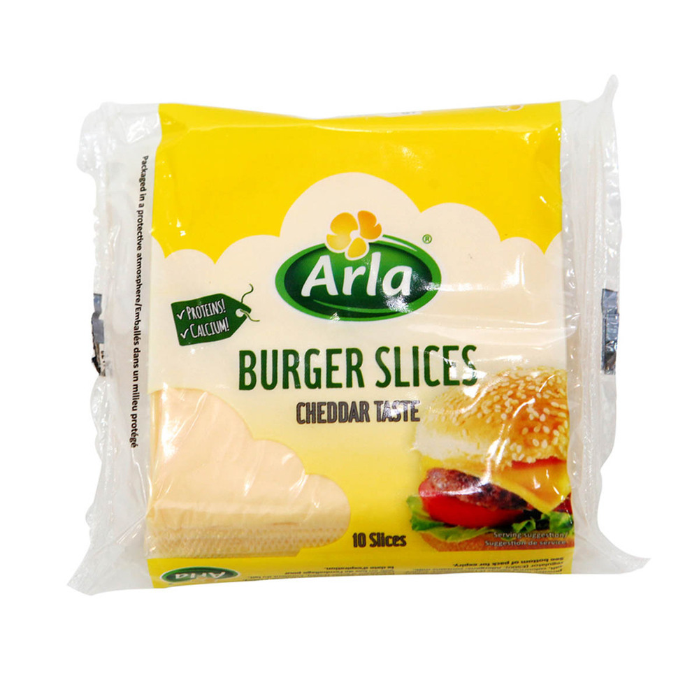 Arla Burger Cheese Slices Cheddar Taste 10PCS 200G