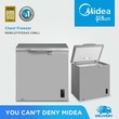 Midea Chest Freezer (194)Liter (2'9") MDRC277FZG01