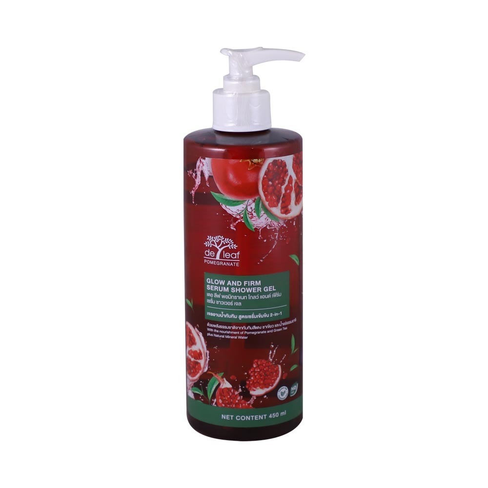 Deleaf Pomegranate Glow & Firm Serum Shower Gel 450ML