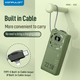Konfulon A32Q (20000mAh Fast Charging 22.5W Built-in Cable Power Bank) Green