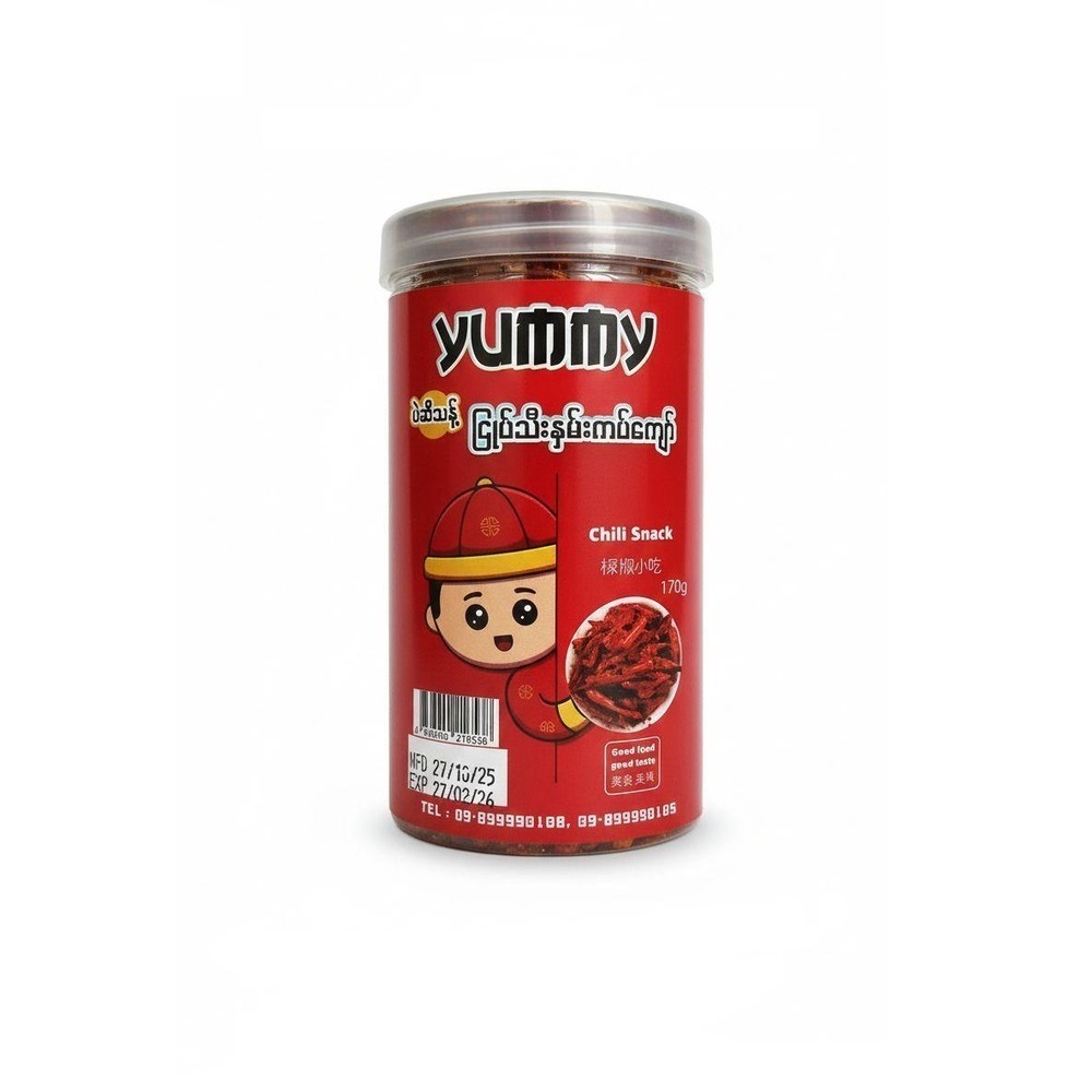 Yummy Chili Snack Bottle 170G