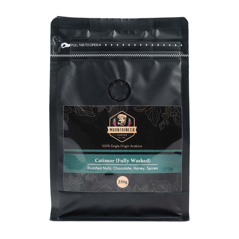 Mountaineer 100% Single Origin Arabica Catimor Medium Roast Coffee (Fully Washed) 250G