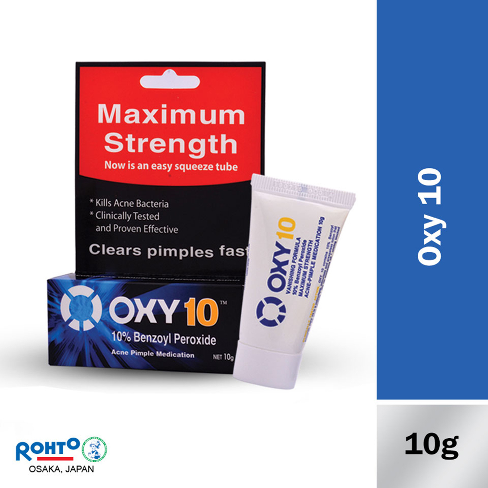 Oxy10 Acne Pimple Medication Cream Maximum 10G