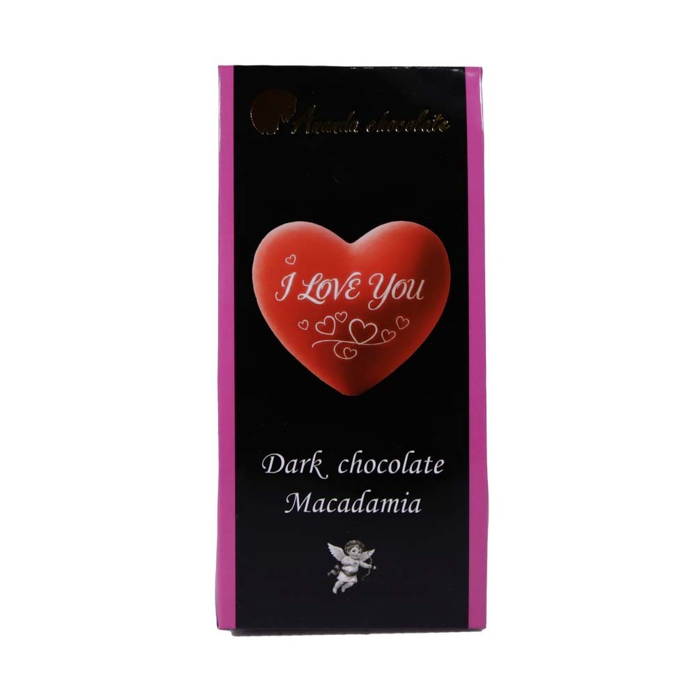 Ananda Chocolate I Love You Dark Macadamia 100G