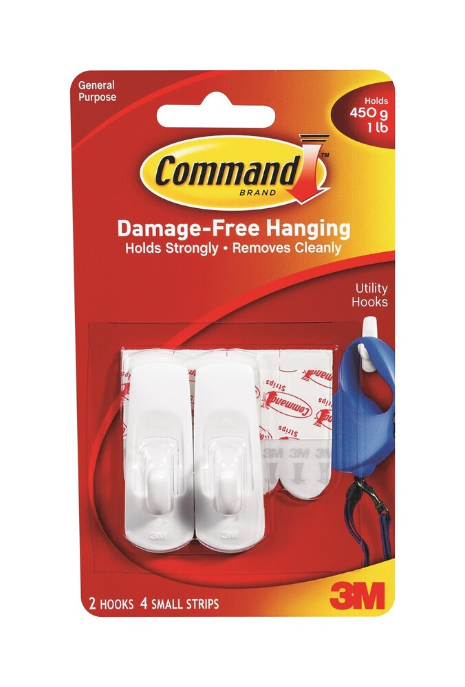 3M Command Wall Hook 2PCS (S) 17002Anz