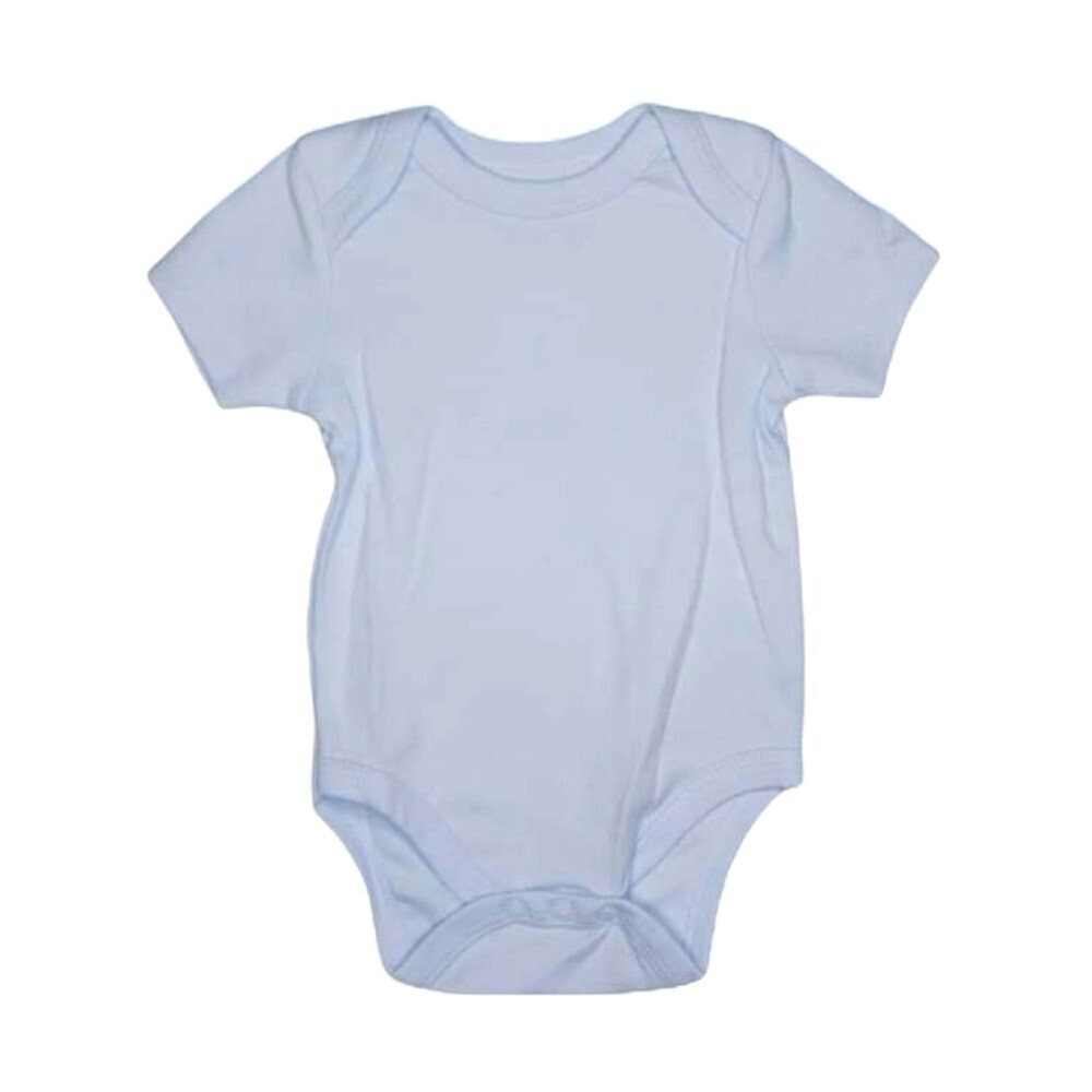 Te Te & Ta Ta Short Romper Short Sleeves Blue 9-12 Months (3Pcs/1Set) KRP-S104
