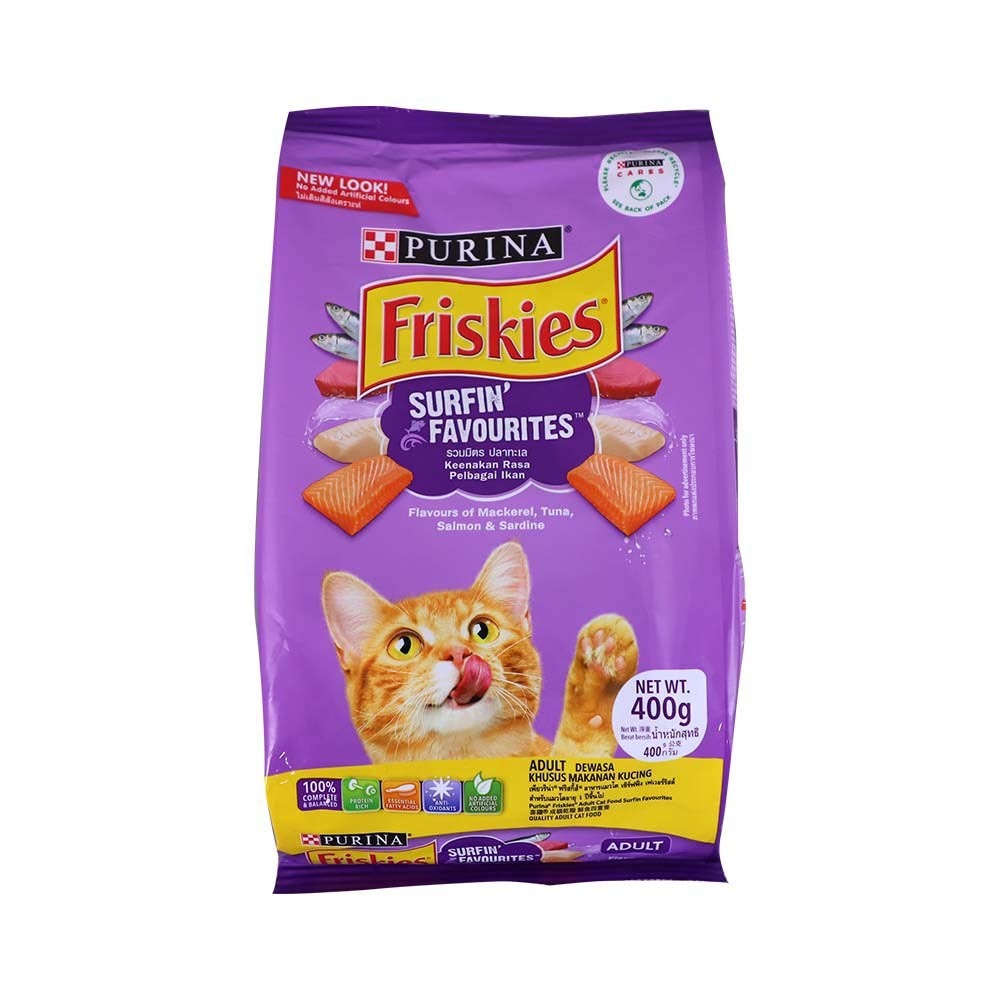 Friskies Cat Food Adult Surfin & Turfin 400G