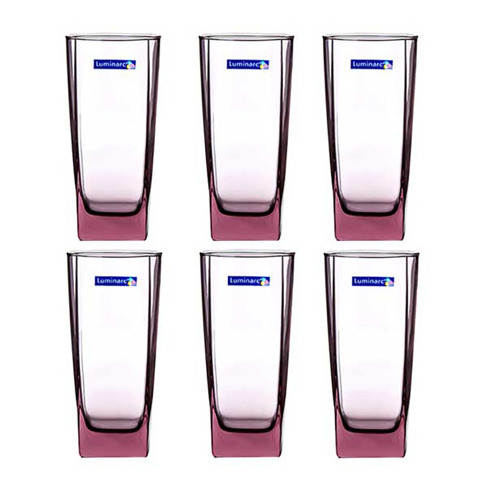 Luminarc Sterling Pink Tumbler 33CL 6PCS J5387