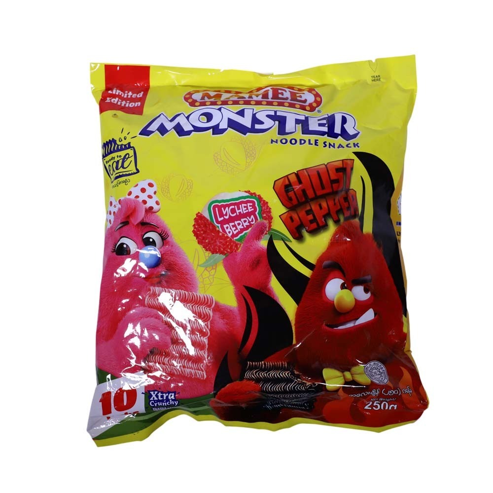 Mamee Monster Noodle Lycheeberry & Ghostpepper 250G