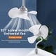 Small E27 Screw-In Ceiling Fan With Socket Holder 5.5 in ELE0001046F