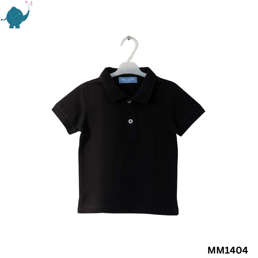 Max & Mia Kid Boy Polo Shirt MM1404 Black 2XL (7/8Years)