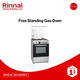 Rinnai Free Standing Gas Oven RFG-GE64DS-F Silver