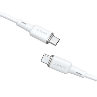 Acefast C2-03 60W Max USB-C To USB-C Zinc Alloy Silicone Charging Data Cable 27070005 White