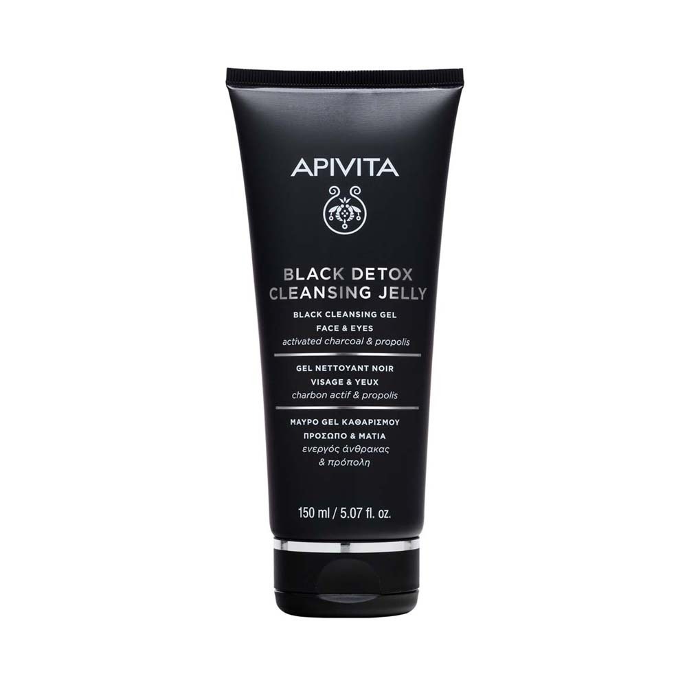 Apivita Black Detox Face And Eyes Cleansing Jelly 150ML