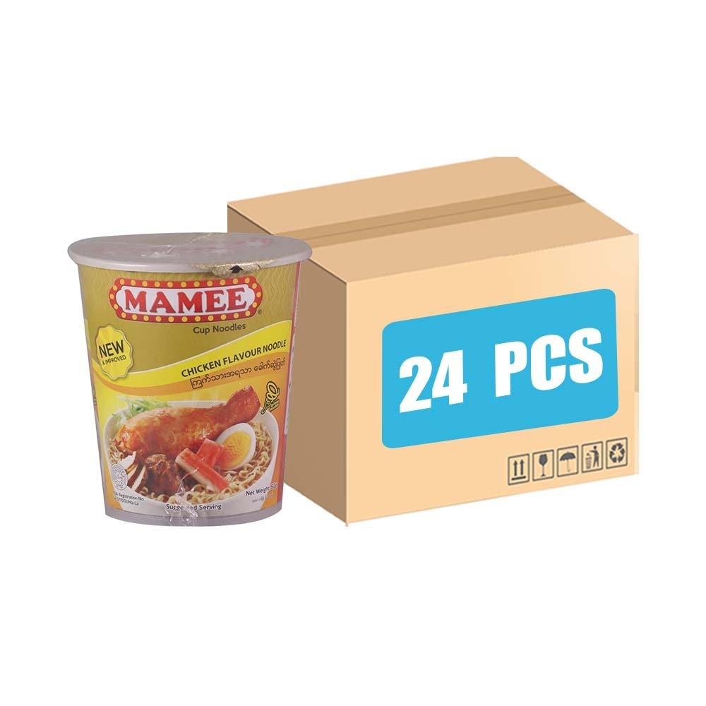 Mamee Instant Cup Noodle Fried Onion Chicken 24 x 60G
