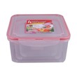 Plastic Square Food Container 3PCS No.2573-3
