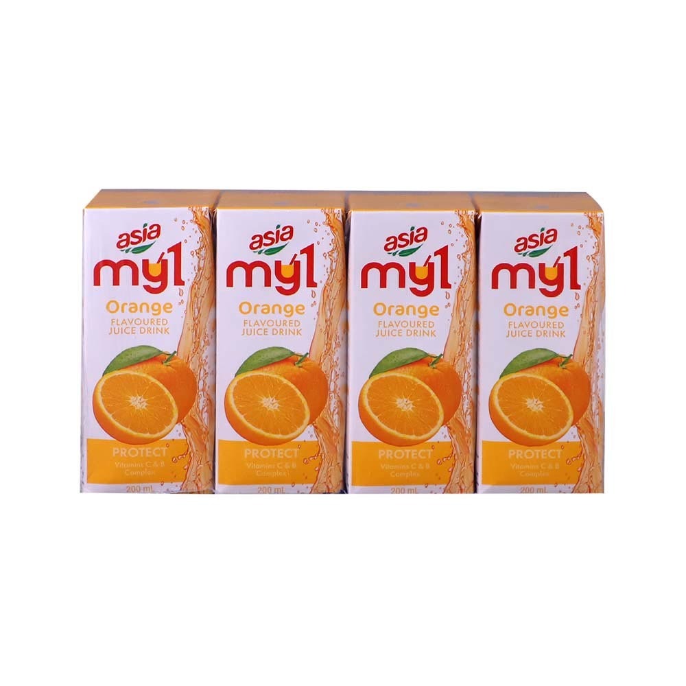 Asia My1 Orange Juice 4X200ML