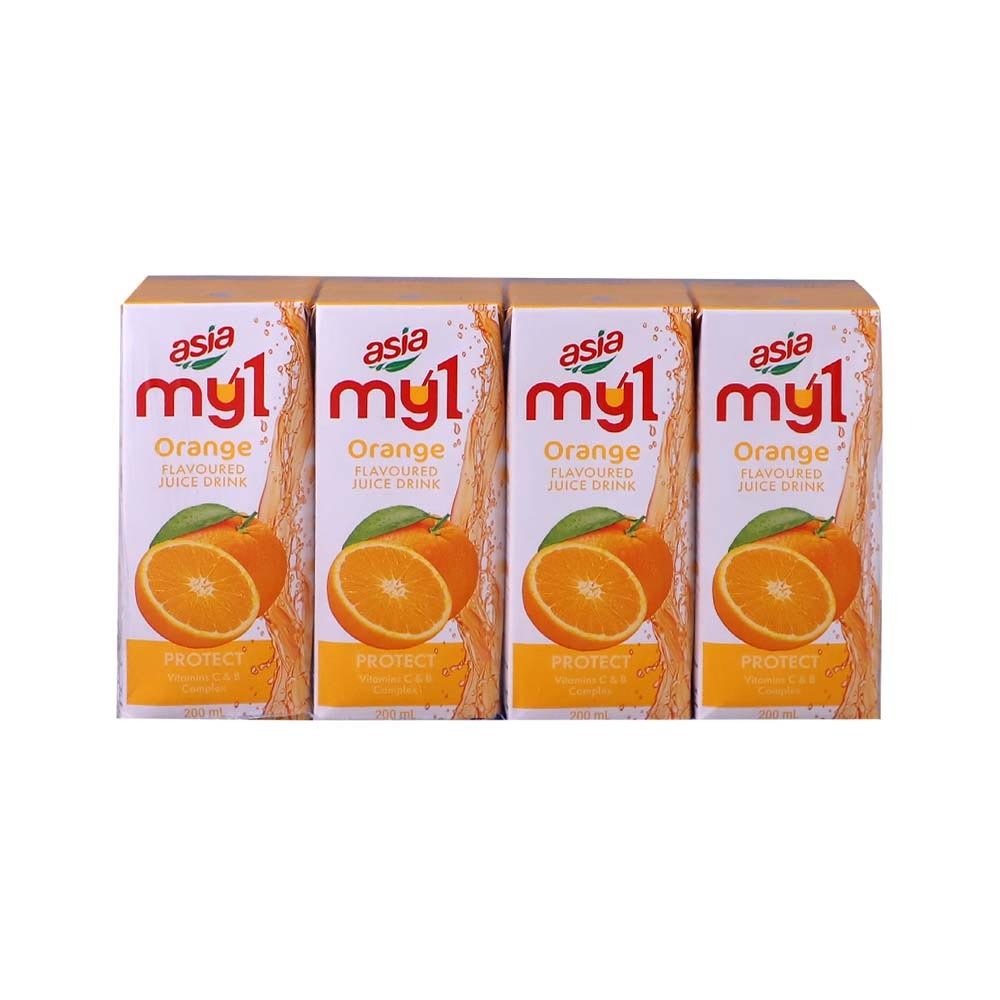Asia My1 Orange Juice 4X200ML