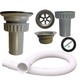 Jaramy 7CM Kitchen Sink Strainer Basket With Flexible Pipe 3PCS Set