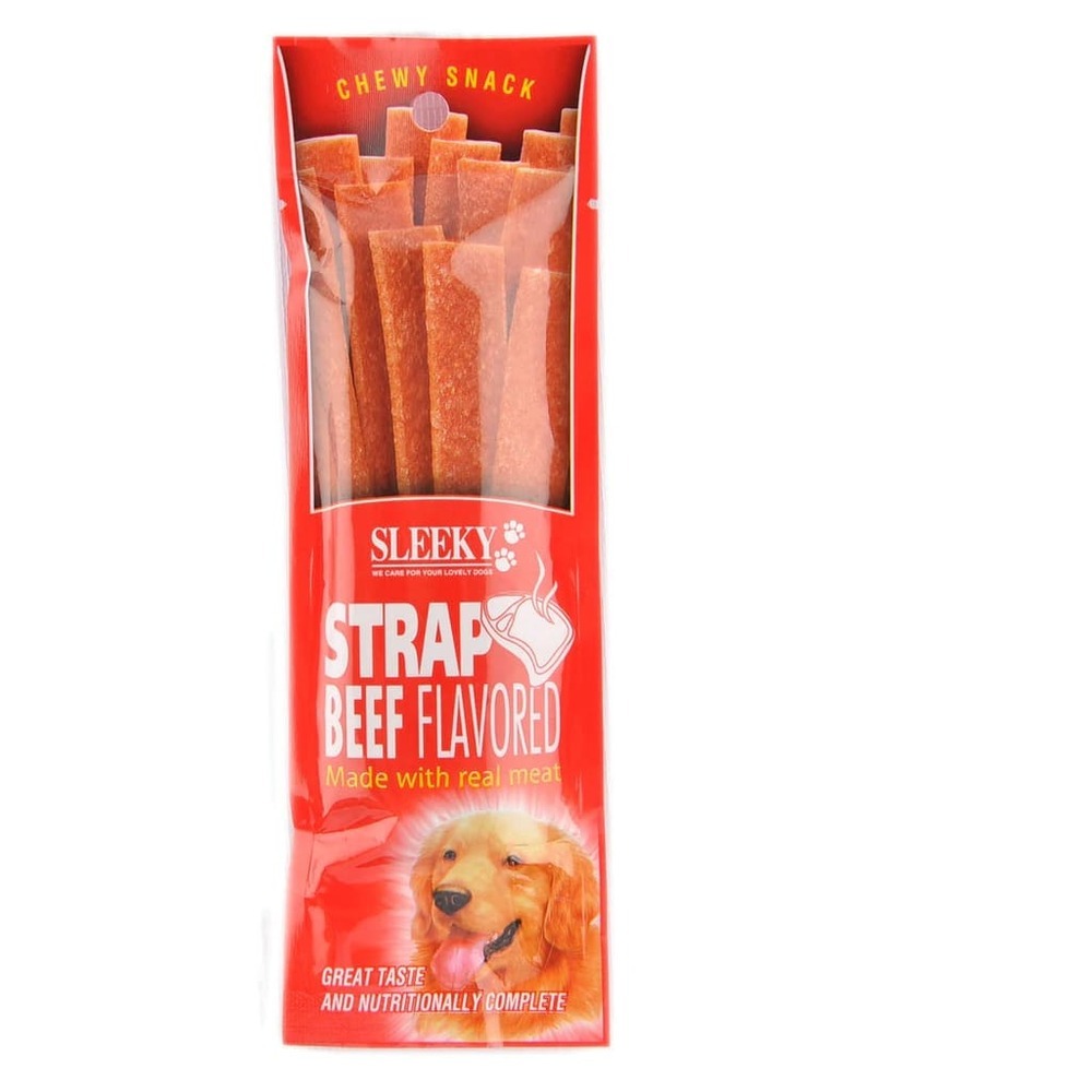 Sleeky Chewy Snack 50G (Strap Beef)