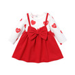 Valentine'S Day Baby Girl Bow Front Solid  Dress (9-12 Months) 20564163