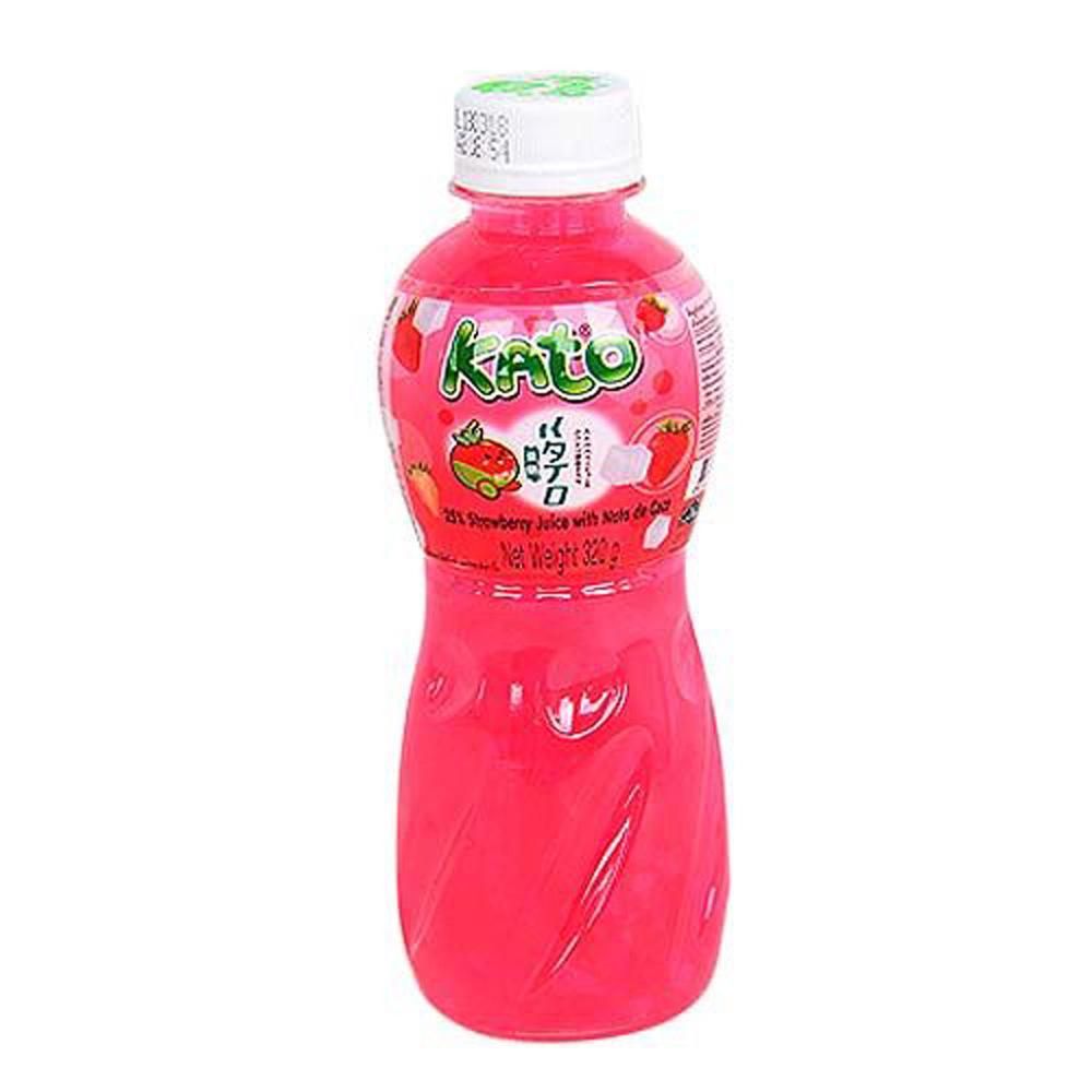 Kato Strawberry Juice With  Nata De Coco 320G