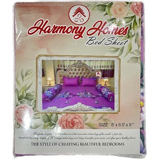 Harmoy Homes Bed Sheet Double (6' x 6.5' x 9") HH Double 223