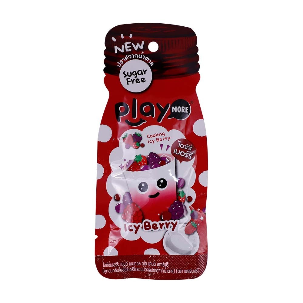 Play More Icy Berry Sugar Free Candy 12G