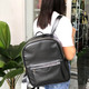 Konoko Leather Backpack L Size Black K1015