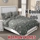 Harmoy Homes Bed Sheet Double (6' x 6.5' x 9") HH Double 006