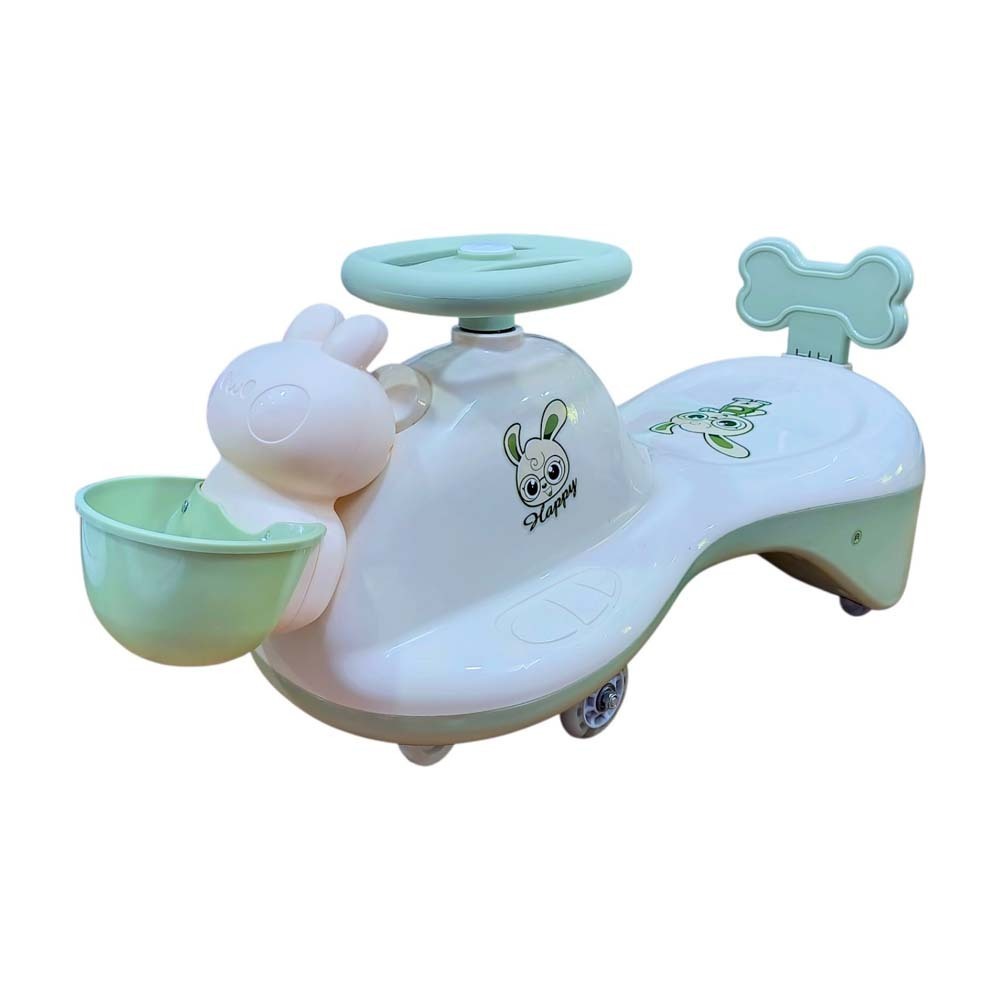 Baby Cele 617-1 Kids Ride-On Swing Car (Rabbit) Green 11231