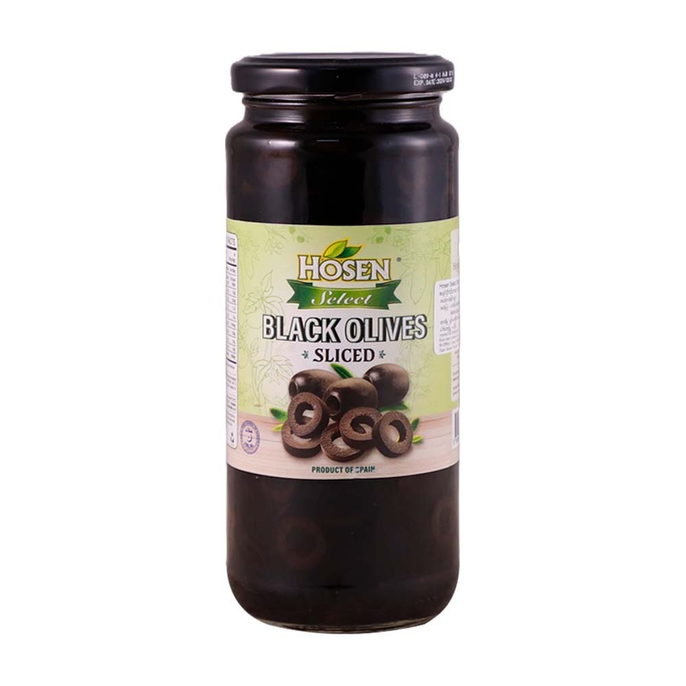 Hosen Sliced Black Olives  345G