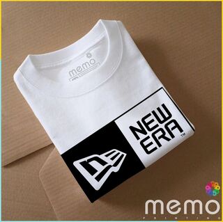 memo ygn new era  unisex Printing T-shirt DTF Quality sticker Printing-Red (XL)